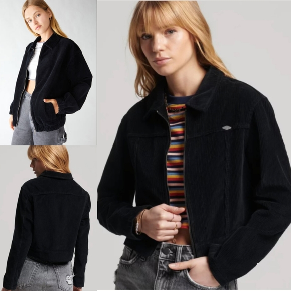 Vintage Dockers long sleeve corduroy 100% cotton Zip up Jacket slightly cropped - Picture 7 of 8